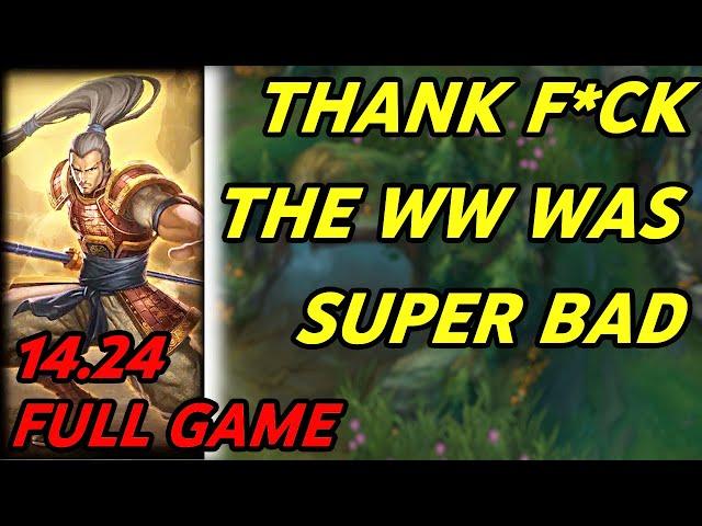 Xin Zhao Top | No Wonder It Went Didn't Go Well For WW When He Doesn't use His Barrier