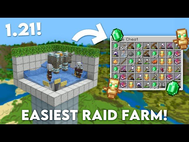 Minecraft EASY Raid Farm in Bedrock 1.21 (MCPE/Xbox/PS4/Nintendo Switch/Windows10)