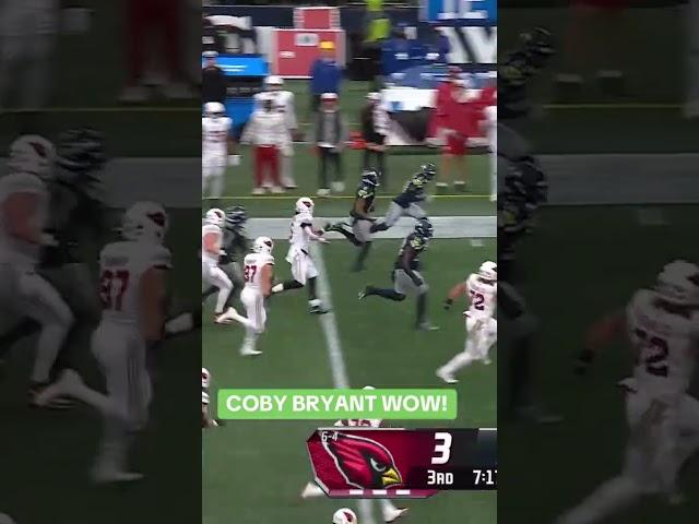 bro was moving on that pick 6  #cobybryant #seattle #seahawks #nfl