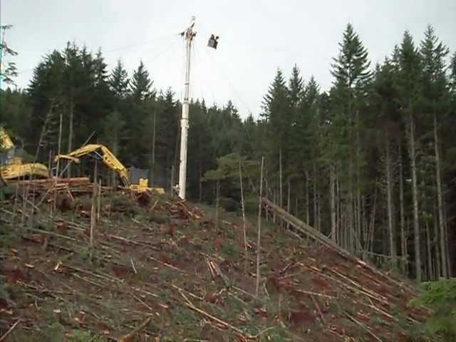 TOWER LOGGING, SKAGIT BU-84 YARDER  pt 1