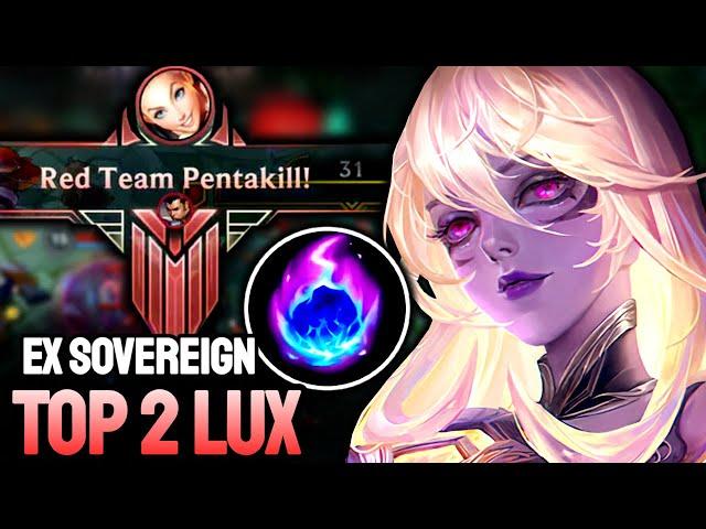 WILD RIFT LUX PENTAKILL - TOP 2 LUX GAMEPLAY - EX SOVEREIGN RANKED