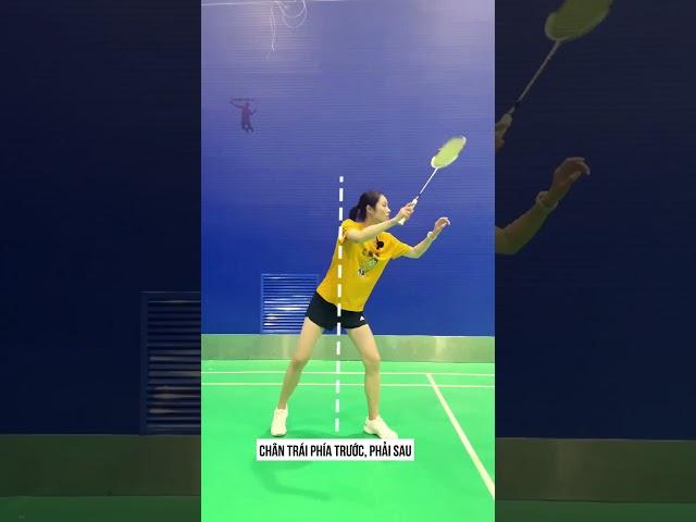Tư thế thủ cầu #caulongyb #badminton #cầulông