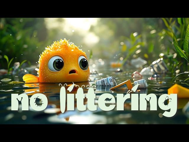 No Littering: A Short AI Film About Caring for Nature and Our Planet #shortfilm #aigenerated #nature