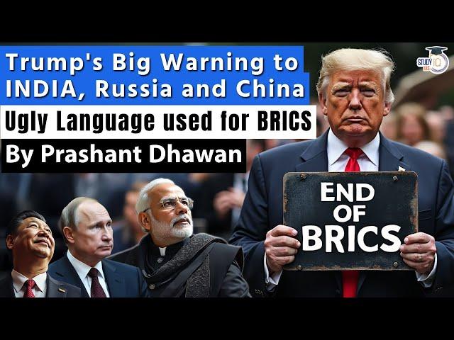 TRUMP WARNS INDIA CHINA AND RUSSIA WITH 100% TARIFF | Ugly Geopolitics by USA | By Prashant Dhawan