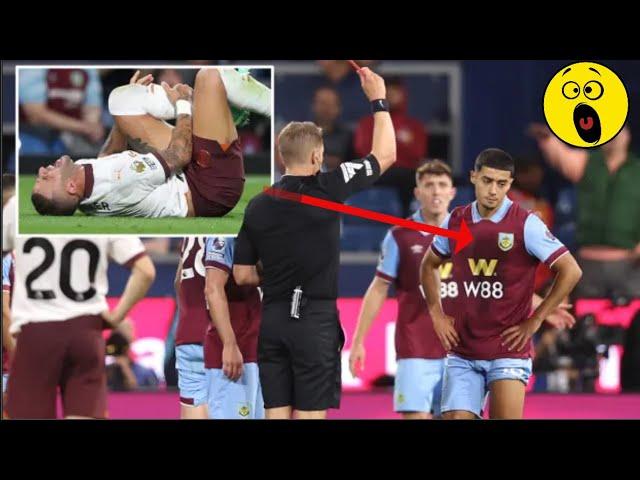 Anass Zaroury RED CARD vs Kyle Walker | Burnley vs Manchester City 0-3 Highlights Premier League🟥