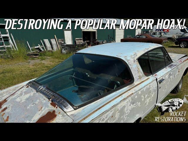 This Vintage Mopar Rear Window is NOT Worth $5000 - Debunking The Barracuda Rear Back Glass Myth!