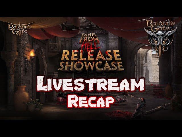 Release Showcase Panel from Hell Recap - Baldur's Gate 3 News