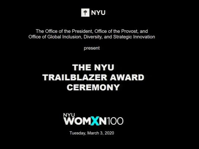 The NYU Trailblazer Award Ceremony honoring Dr. Johnnetta B. Cole