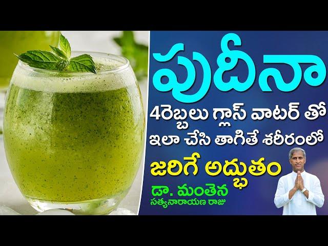 Get Surprising Health Benefits | Drink Mint Leaves Water Every Day | Dr Manthena Satyanarayana Raju