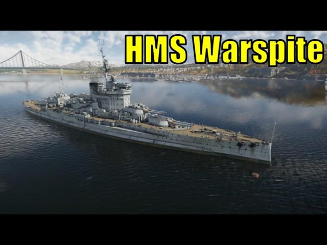 HMS Warspite First Impressions - Hornet's Sting Dev Server - War Thunder