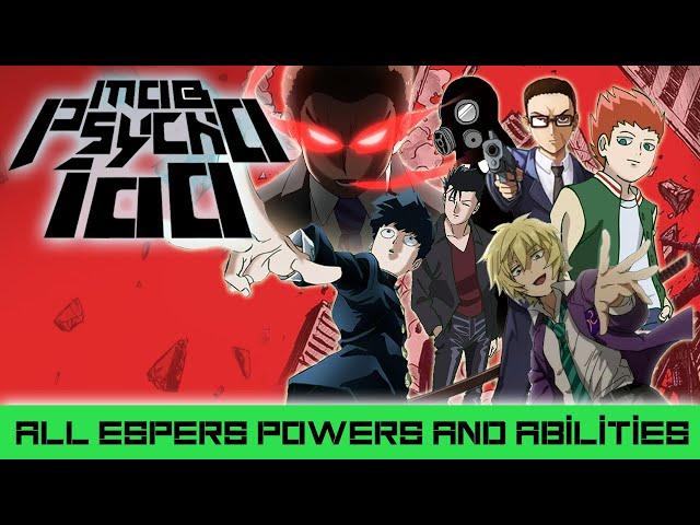 Mob Psycho 100 - All Espers Powers and Abilities