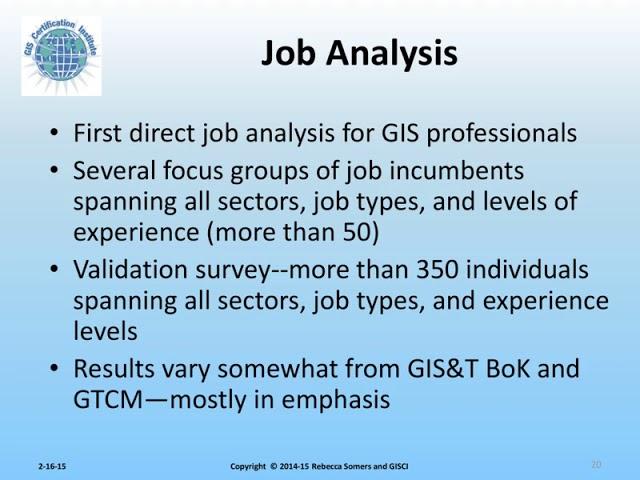 Future Directions for GISCI and the Exam NC 2 26 15