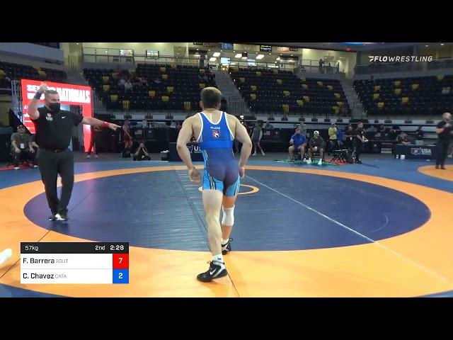 57 Kg Consolation - Francisco Barrera, Southern Oregon Regional Training Center Vs Christian Chave