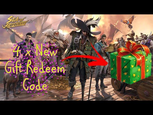 4 New Redeem Gift Code for Sea of Conquest Pirate war
