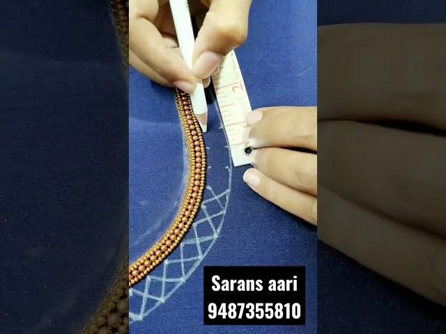 mama kuttyyy song | pattern making tips in aari #saransdiy #aariwork #mamakutty #trending #shorts