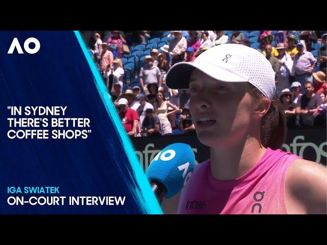 Iga Swiatek On-Court Interview | Australian Open 2025 Second Round