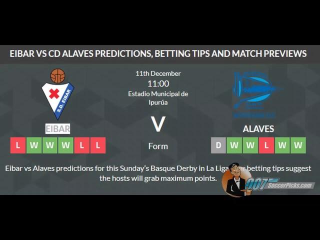 Eibar vs Alaves PREDICTION (by 007Soccerpicks.com)