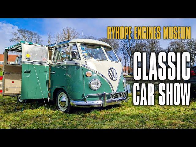 Ryhope Engines Museum Classic Car Show April 2024 plus a tour of the Pumping Station