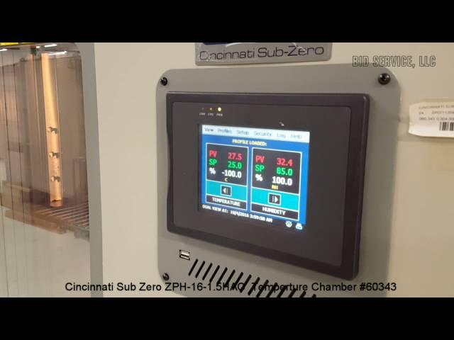 Cincinnati Sub Zero ZPH 16 1 5HAC  Temperture Chamber #60343