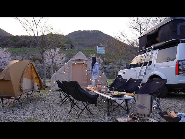 [235] Lamb skewer restaurant opens at campsite. | Camping with mother-in-law and three sons