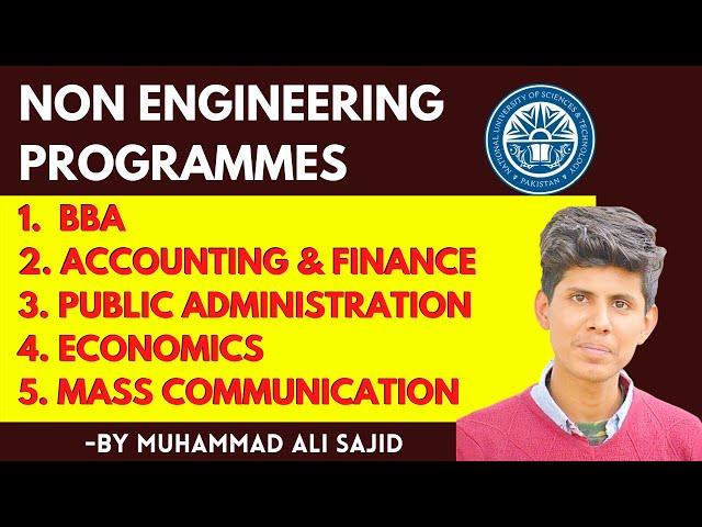 Non Engineering Programmes in NUST |  Tips for Admission in NBS & S3H NUST