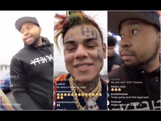 DJ Akademiks Scared AF Walking Through Mall With 6ix9ine w No Security