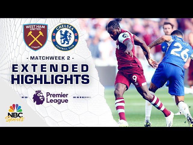 West Ham United v. Chelsea | PREMIER LEAGUE HIGHLIGHTS | 8/20/2023 | NBC Sports