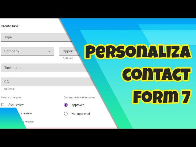 5 Formas de Personalizar Contact Form 7 en Wordpress