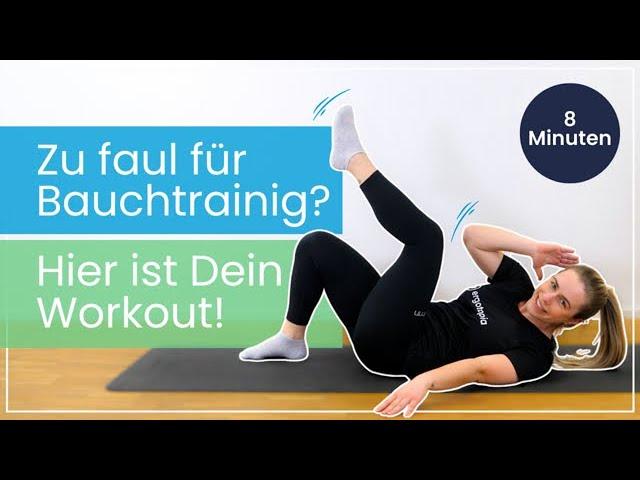 Bauchmuskeltraining für Faule: 8 MIN Bauch Workout im Liegen