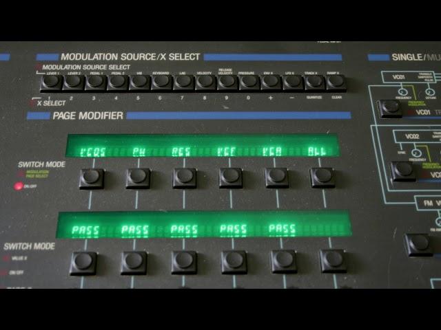 Oberheim Xpander Single Sounds Demo