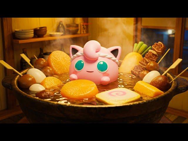 【ポケモン料理】プリンシェフに屋台おでんを作らせたら職人すぎた！#ポケモン #pokemon #料理 #cooking