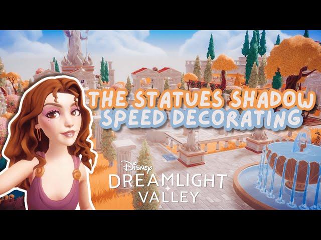 STATUE'S SHADOW SPEED DECORATING ️ // Mythopia Speed Decorating // Disney Dreamlight Valley