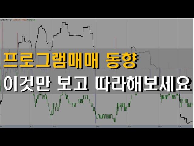 장중에 프로그램매매 보는 방법 | 호가창 보지마세요