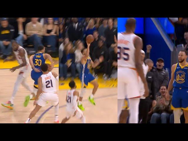 Steph Curry hits INSANE buzzer beater even Kevin Durant had to dap him up 