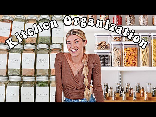 EXTREME KITCHEN ORGANIZATION! SATISFYING (Spice drawer, Pantry & more)