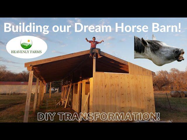 Building our Dream Horse Barn! DIY Transformation!