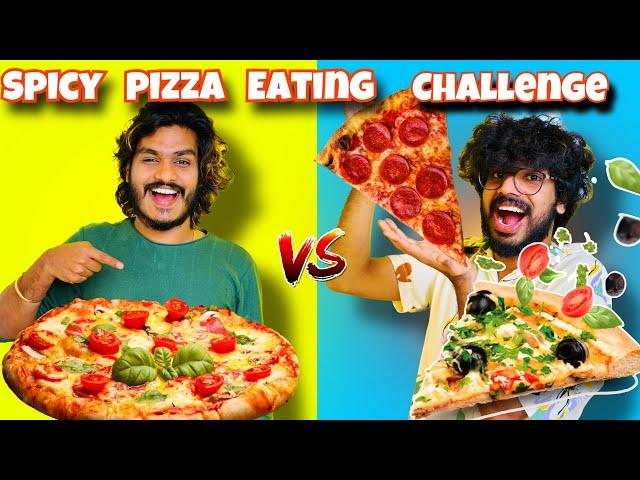 BIG SPICY PIZZA EATING CHALLENGE 