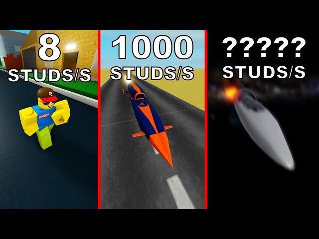 Roblox SPEED Comparison‍️(Fastest thing in the games)