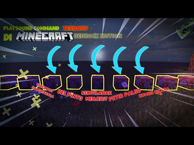 PLAYSOUND COMMAND BARU DI MINECRAFT BEDROCK EDITION!!!!!|TUTORIAL COMMAND BLOCK