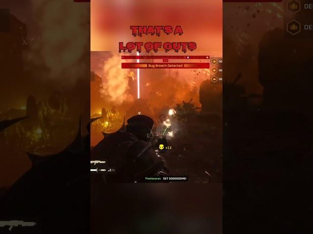 That's a lot of guts #helldivers2gameplay #helldivers