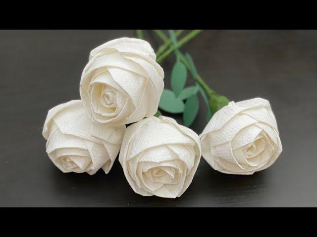 Tissue Paper Flowers | Very Easy Paper Rose Flower | ROSE FLOWERS | Paper Craft |Paper Craft Flowers