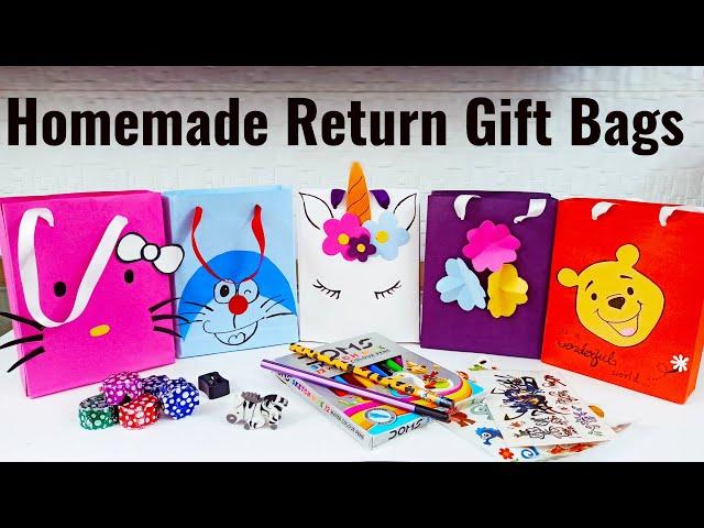 Homemade Return Gift Bags | Birthday Return Gift Ideas | DIY Return gift for kids | Return Gift Idea