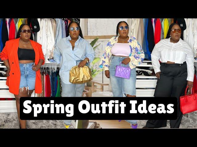 OUTFIT IDEAS FOR SPRING// PLUS SIZE// 2024 SPRING TRENDS