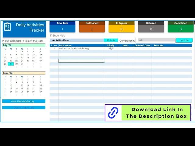 Automated Task & Activity Management Tracker in Excel & VBA (Premium Tool)