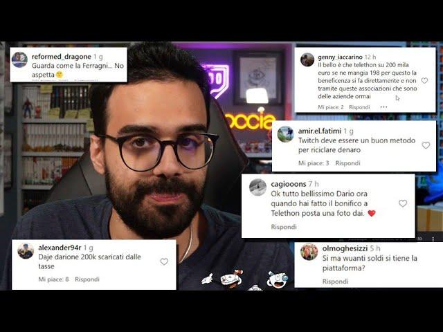 Dario Moccia REACTION ai COMMENTI sulla MARATONA di BENEFICENZA