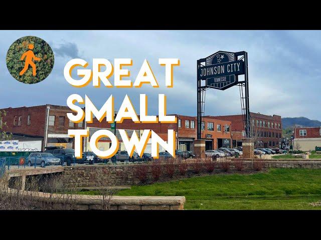 Johnson City, Tennessee - Downtown 4K Walk