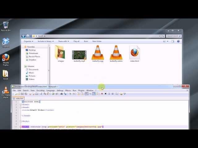 HTML5 Tutorial 2: Embedding HTML5 Videos into a Website