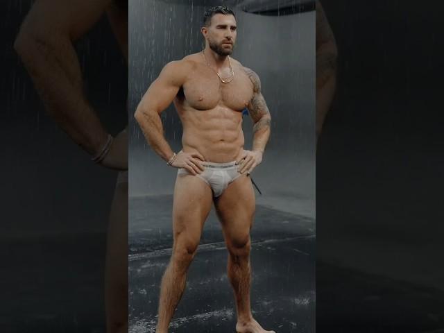 • @fitcamguy Behind the scene #rain #photoshoot #trending #viral #bodybuilding #gay