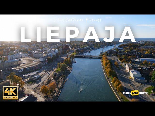 Liepāja, Latvia  in 4K Video by Drone ULTRA HD - Flying over Liepaja Latvia