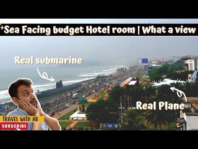 Sea Facing Hotel with great beach view in Vizag for just Rs. 2800 | Hotel room tour | Traveling CA